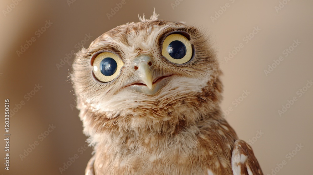 Obraz premium A close up of an owl with big eyes