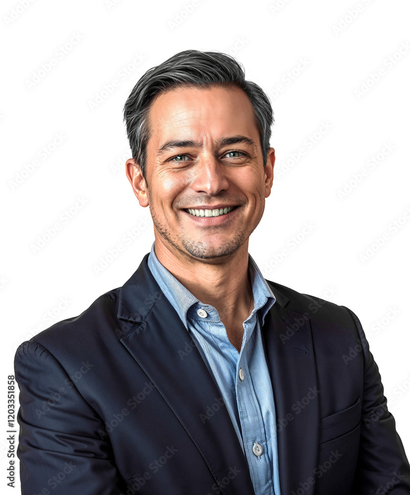 Businessman against a transparent background Businessman against a transparent background