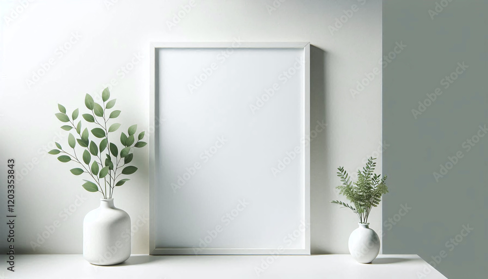 Minimalist Home Decor with Green Plants Minimalist Home Decor with Green Plants