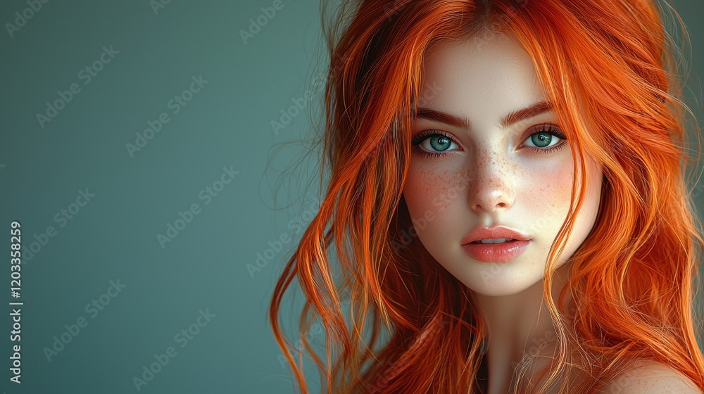 Obraz premium Portrait of a beautiful woman.