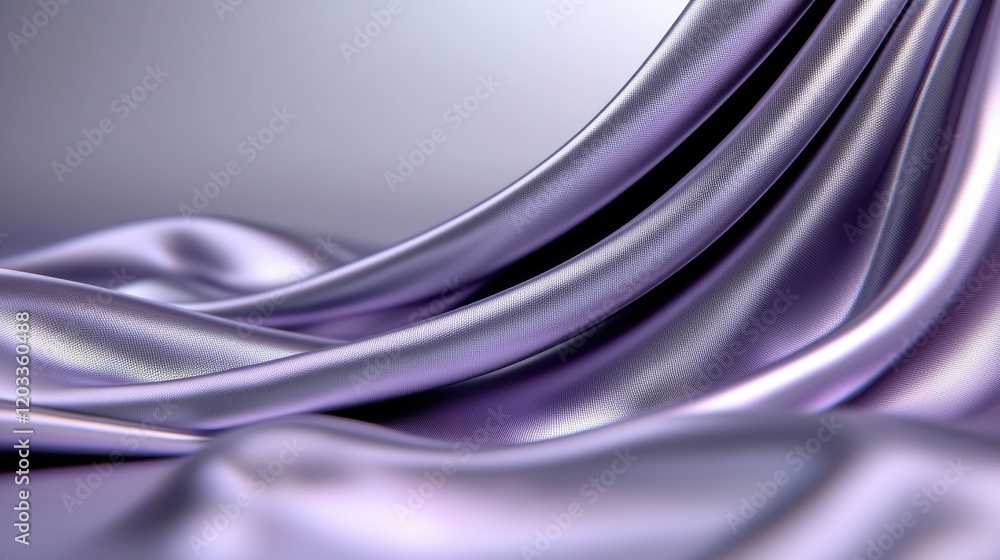 Fototapeta premium A close up shot of a purple satin fabric