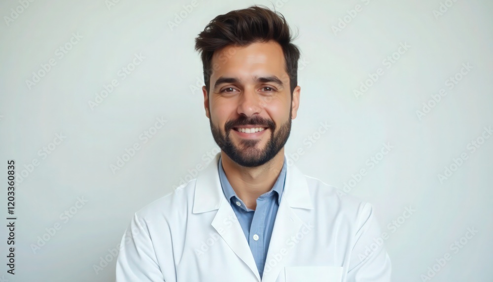 Male pharmacist on white studio background Male pharmacist on white studio background