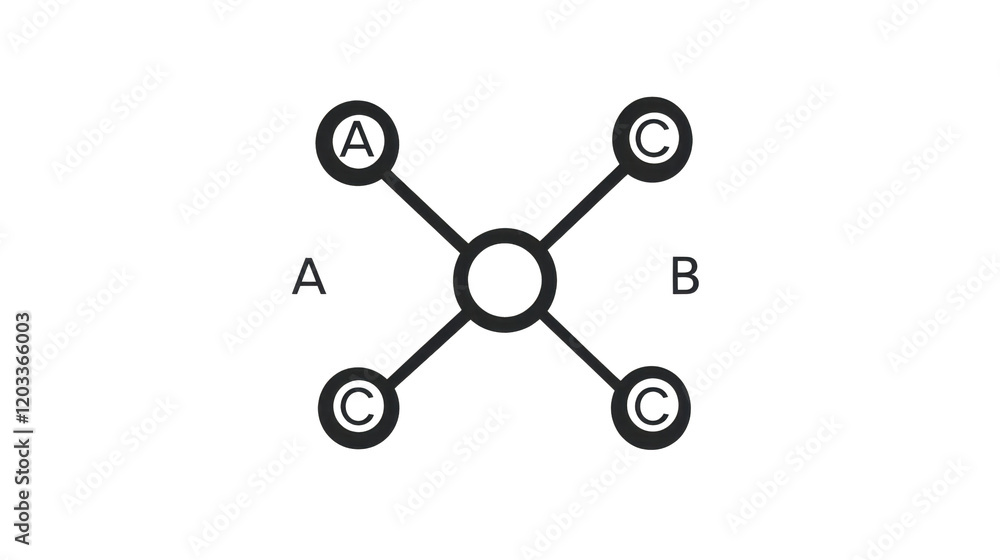 3D model of a molecule and atom with chemical structure and elements like carbon and hydrogen, showcasing spheres and abstract representation for science and research 3D model of a molecule and atom with chemical structure and elements like carbon and hydrogen, showcasing spheres and abstract representation for science and research