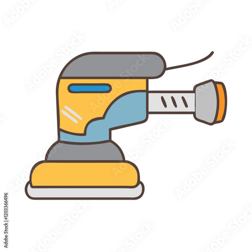 power sander icon, power sander vector illustration-simple illustration of power sander, perfect for power sander logos and icons