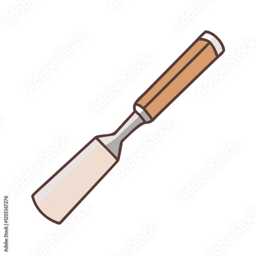wood chisel icon, wood chisel vector illustration-simple illustration of wood chisel, perfect for wood chisel logos and icons