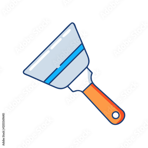 paint scraper icon, paint scraper vector illustration-simple illustration of paint scraper, perfect for paint scraper logos and icons