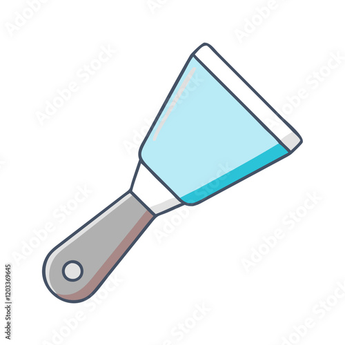 paint scraper icon, paint scraper vector illustration-simple illustration of paint scraper, perfect for paint scraper logos and icons