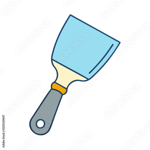 paint scraper icon, paint scraper vector illustration-simple illustration of paint scraper, perfect for paint scraper logos and icons