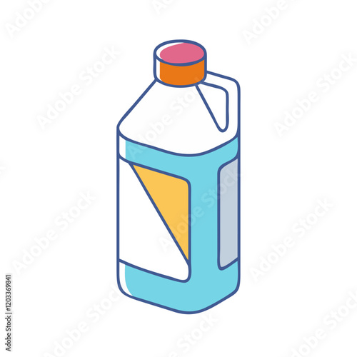 paint thinner bottle icon, paint thinner bottle vector illustration-simple illustration of paint thinner bottle, perfect for paint thinner bottle logos and icons