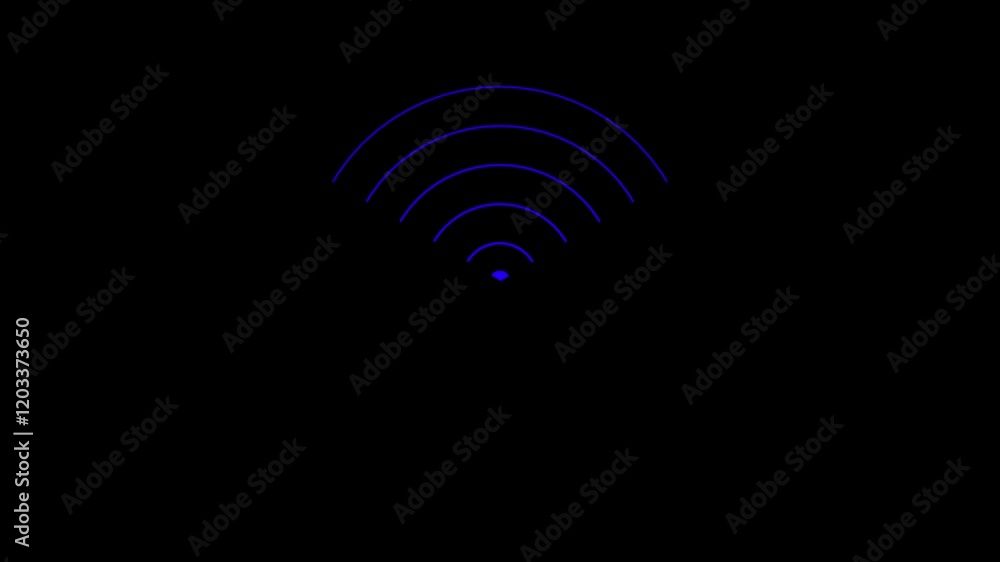 Wifi network connection and data connections concept. Abstract red color wifi icon. WiFi, icon, flashes, video 4k animation in black background. Wifi network connection and data connections concept. Abstract red color wifi icon. WiFi, icon, flashes, video 4k animation in black background.