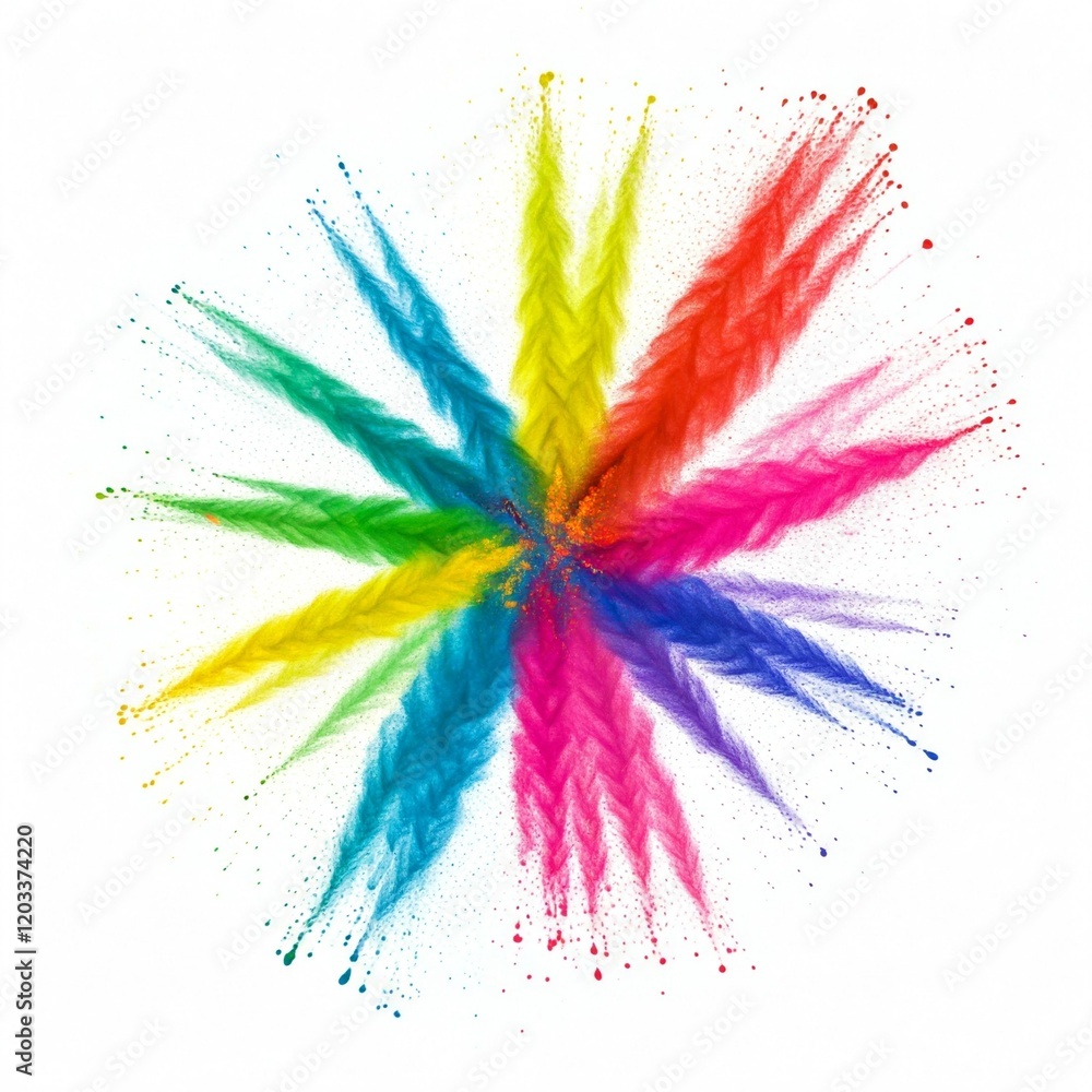 Obraz premium Holi Festival Celebration Backgrounds and Items