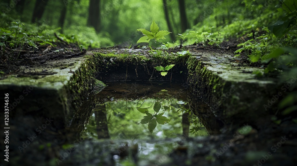 Nature reflection forest stream photography tranquil environment close-up view living space between perception Nature reflection forest stream photography tranquil environment close-up view living space between perception