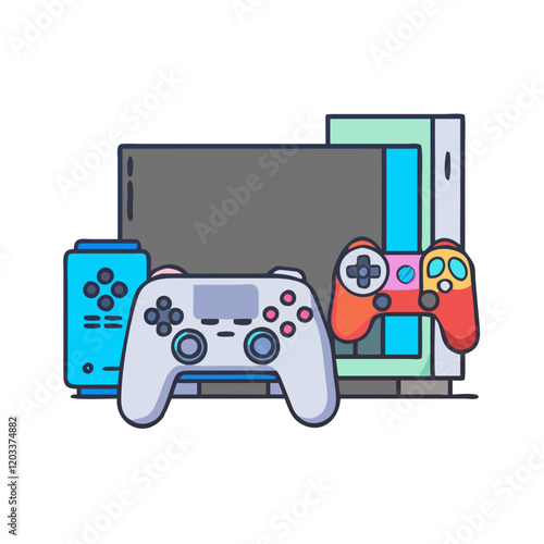 gaming console e g playstation xbox nintendo icon, gaming console e g playstation xbox nintendo vector, 