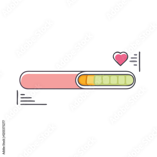 health bar icon, health bar vector illustration-simple illustration of health bar, perfect for health bar logos and icons