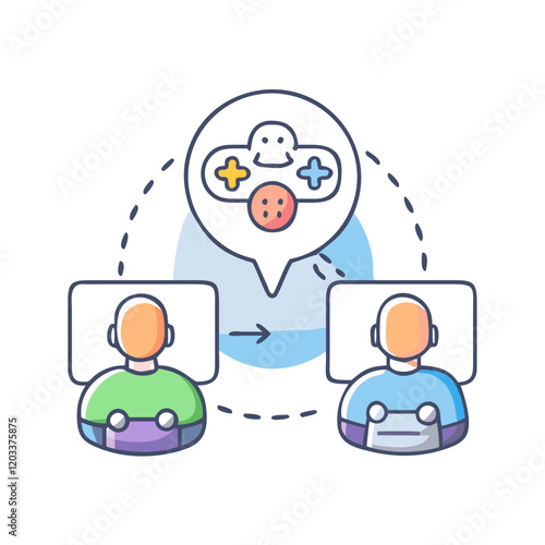 multiplayer icon, multiplayer vector illustration-simple illustration of multiplayer, perfect for multiplayer logos and icons