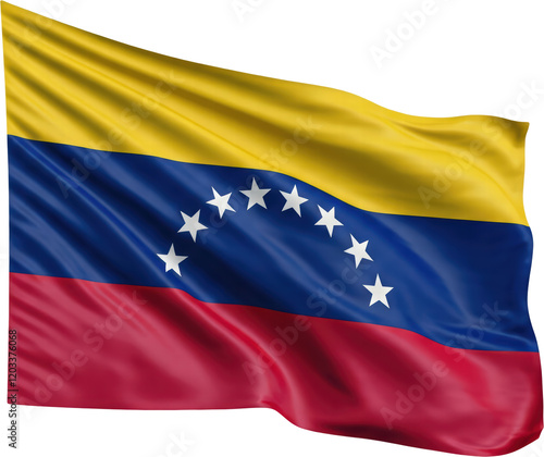 Free Download waving flag of Venezuela, national symbol - GFXLoad