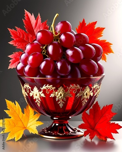 grapes in a bowl