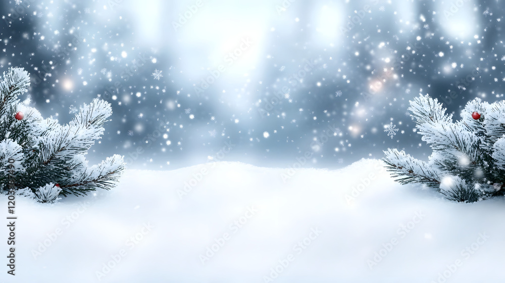 Winter landscape with a vast snowy space, showcasing the serene beauty of snow-covered fields, frost-covered trees, and a peaceful, tranquil atmosphere during the cold season.
Winter landscape with a vast snowy space, showcasing the serene beauty of snow-covered fields, frost-covered trees, and a peaceful, tranquil atmosphere during the cold season.