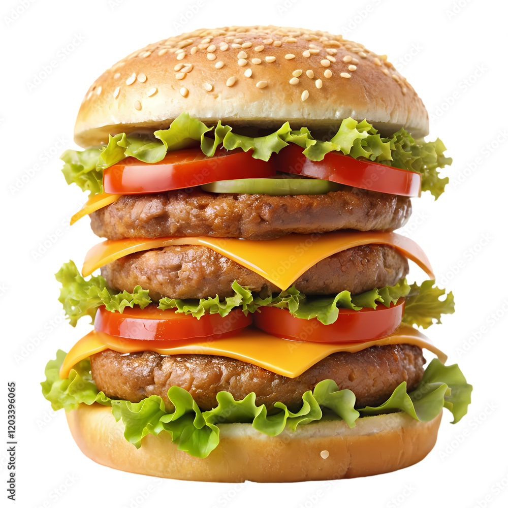 Delicious Double Cheeseburger Fresh Lettuce Tomato Patty bun eat food meal beef meal lunch tasty Delicious Double Cheeseburger Fresh Lettuce Tomato Patty bun eat food meal beef meal lunch tasty