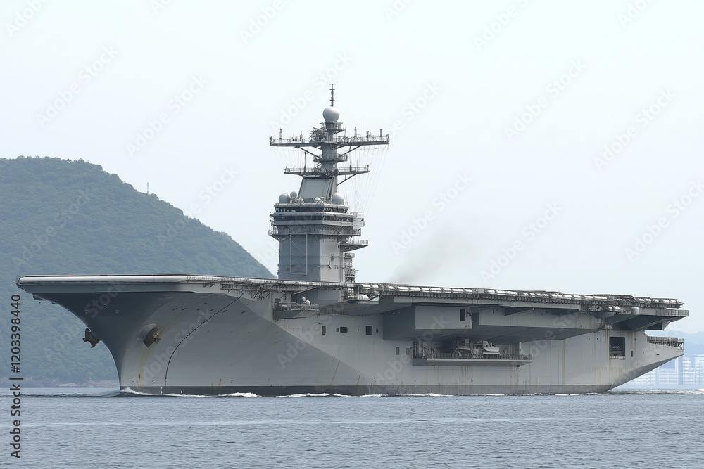 Majestic Aircraft Carrier at Sea Majestic Aircraft Carrier at Sea
