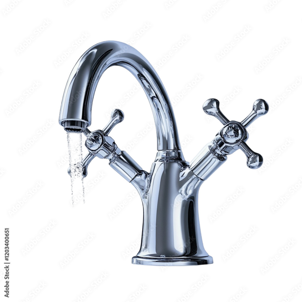 Chrome faucet running water modern design home improvement plumbing Chrome faucet running water modern design home improvement plumbing