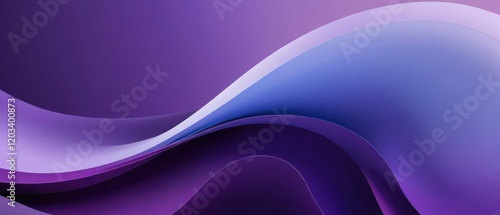 Purple abstract waves with flowing soft lines and smooth texture background photo