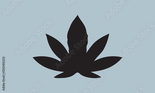 Sativa and indica Silhouette illustration Vector Art on White Background, Calligraphy t shirt design, card, flyer, Hand drawn lettering phrase, svg Files for Cutting Cricut and Silhouette, EPS 10
