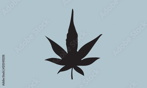 Sativa and indica Silhouette illustration Vector Art on White Background, Calligraphy t shirt design, card, flyer, Hand drawn lettering phrase, svg Files for Cutting Cricut and Silhouette, EPS 10