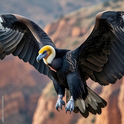 California Condor (Gymnogyps californianus): The Largest North American Land Bird and a New World Vulture