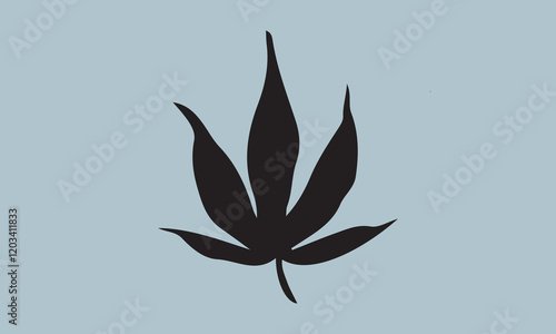 Sativa and indica Silhouette illustration Vector Art on White Background, Calligraphy t shirt design, card, flyer, Hand drawn lettering phrase, svg Files for Cutting Cricut and Silhouette, EPS 10