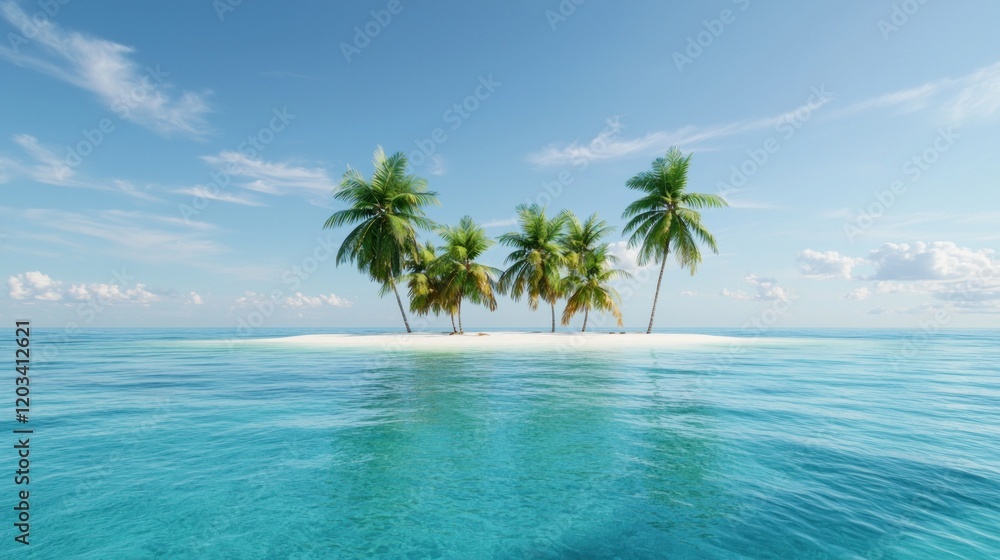 Fototapeta premium Tranquil Tropical Island Paradise