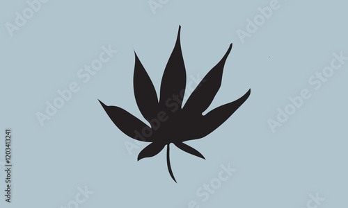 Sativa and indica Silhouette illustration Vector Art on White Background, Calligraphy t shirt design, card, flyer, Hand drawn lettering phrase, svg Files for Cutting Cricut and Silhouette, EPS 10