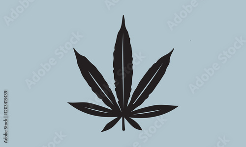 Sativa and indica Silhouette illustration Vector Art on White Background, Calligraphy t shirt design, card, flyer, Hand drawn lettering phrase, svg Files for Cutting Cricut and Silhouette, EPS 10