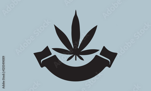 Sativa and indica Silhouette illustration Vector Art on White Background, Calligraphy t shirt design, card, flyer, Hand drawn lettering phrase, svg Files for Cutting Cricut and Silhouette, EPS 10