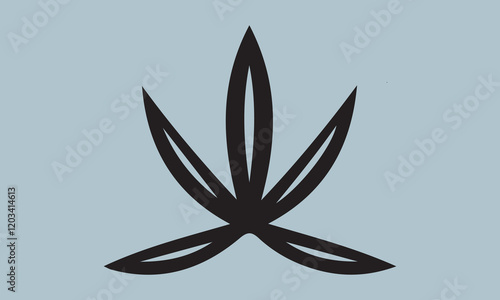 Sativa and indica Silhouette illustration Vector Art on White Background, Calligraphy t shirt design, card, flyer, Hand drawn lettering phrase, svg Files for Cutting Cricut and Silhouette, EPS 10