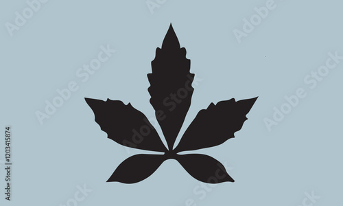 Sativa and indica Silhouette illustration Vector Art on White Background, Calligraphy t shirt design, card, flyer, Hand drawn lettering phrase, svg Files for Cutting Cricut and Silhouette, EPS 10