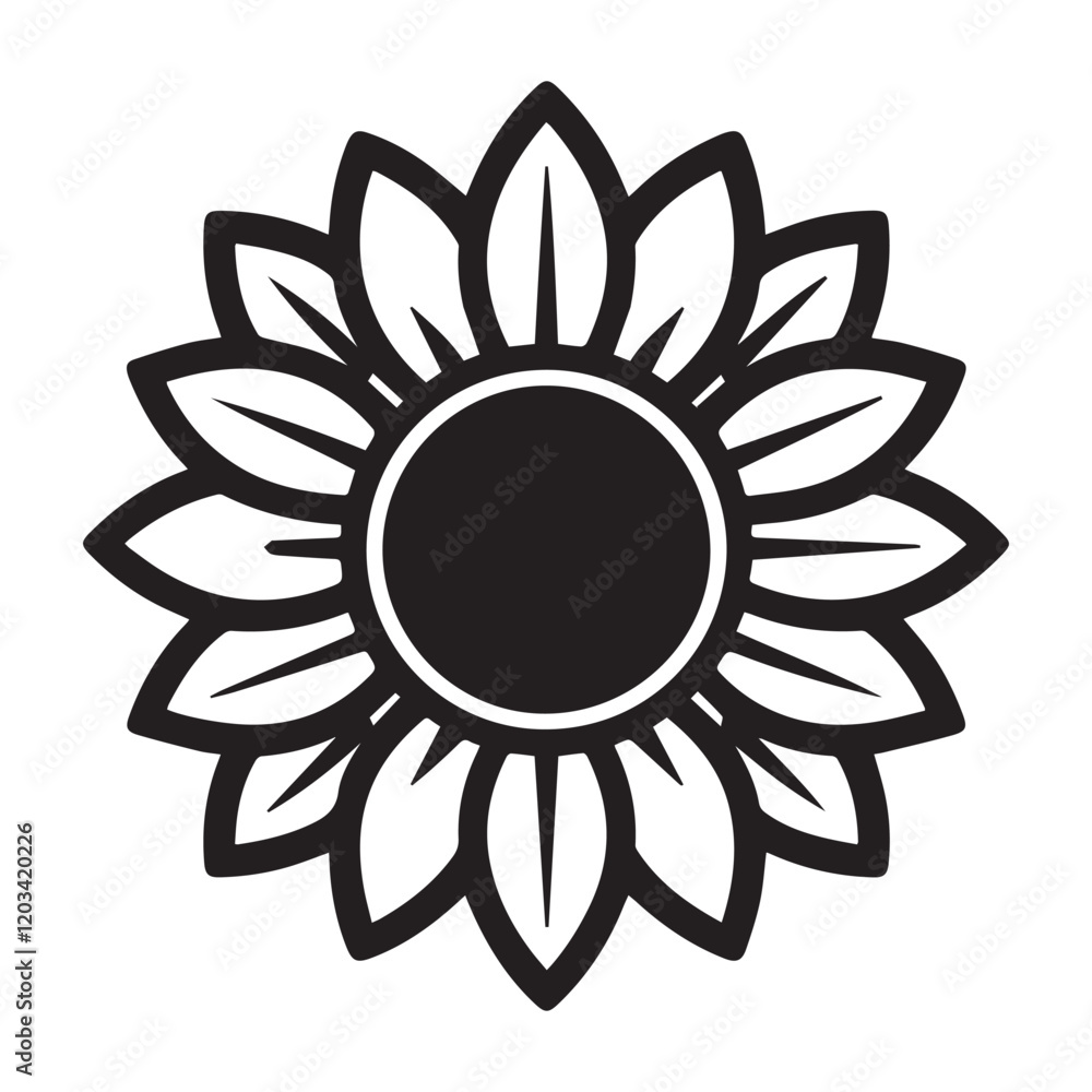 Artistic Common Sunflower Clipart for Greeting Cards
Artistic Common Sunflower Clipart for Greeting Cards