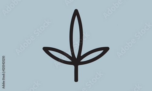Sativa and indica Silhouette illustration Vector Art on White Background, Calligraphy t shirt design, card, flyer, Hand drawn lettering phrase, svg Files for Cutting Cricut and Silhouette, EPS 10