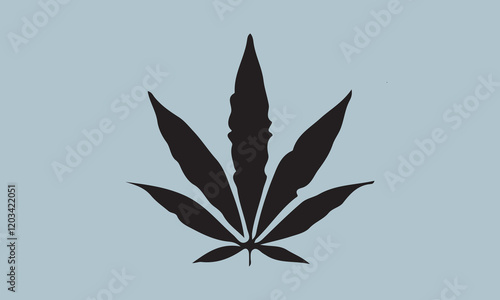 Sativa and indica Silhouette illustration Vector Art on White Background, Calligraphy t shirt design, card, flyer, Hand drawn lettering phrase, svg Files for Cutting Cricut and Silhouette, EPS 10