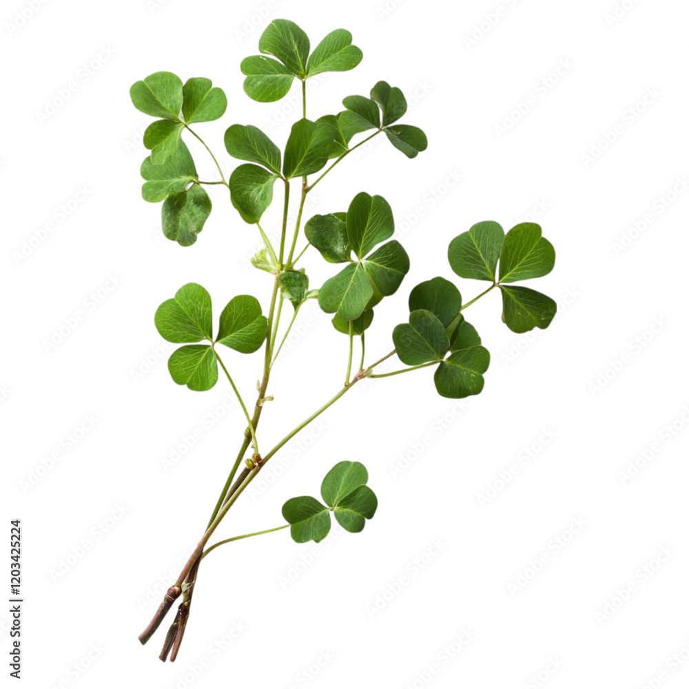 Green clover leaves vibrant nature abstract art Green clover leaves vibrant nature abstract art