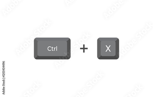 Keyboard shortcuts Crtl + X in isometric style