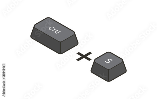 Keyboard shortcuts Crtl + S in isometric style