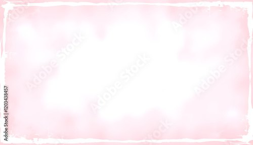 Pink background texture, old distressed vintage grunge in faded white center and pastel mauve pink border design that is blank with copyspace, detailed