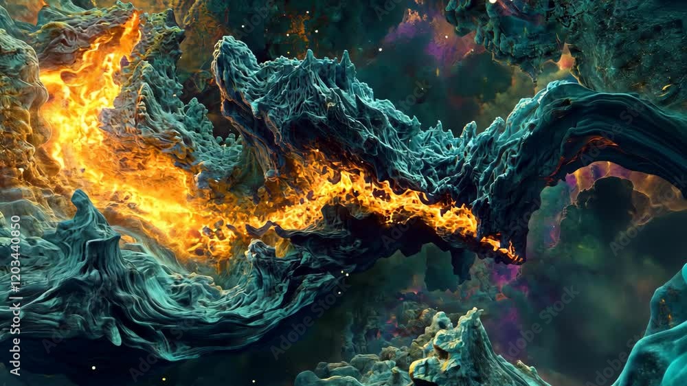 Stunning cosmic landscape showcases vibrant colors and intricate formations in deep space exploration Stunning cosmic landscape showcases vibrant colors and intricate formations in deep space exploration