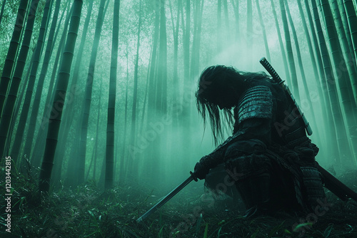 Legendary samurai depicted in dramatic battle scenes and serene landscapes