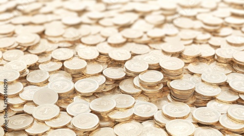 Golden Coin Abundance Wealth and Prosperity Visualized