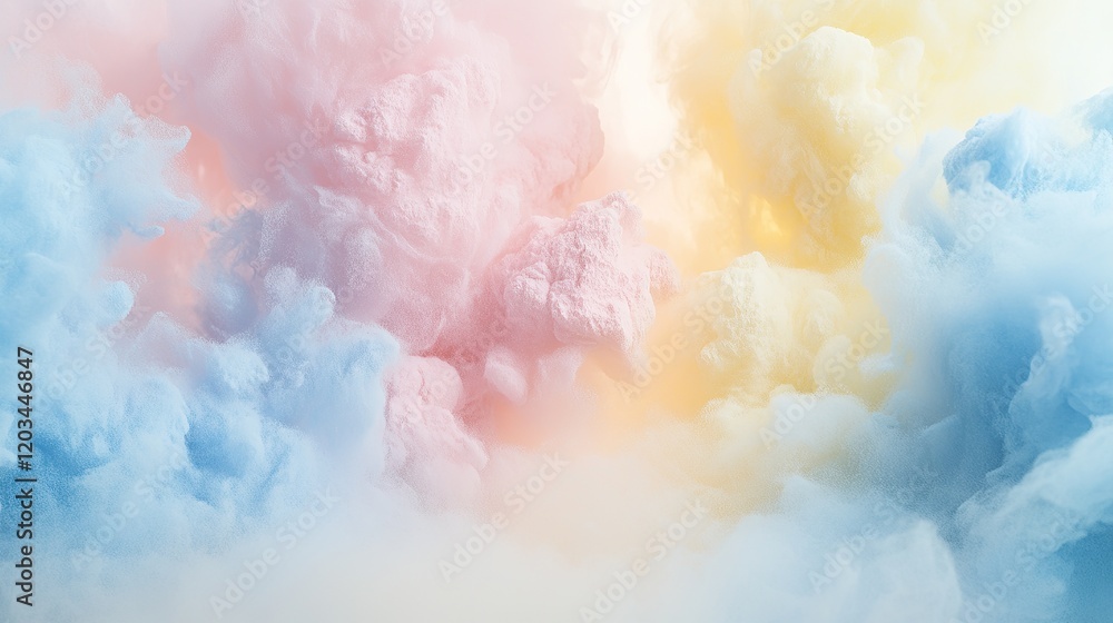 Fototapeta premium A precise explosion of soft powdery pastel colors--pink