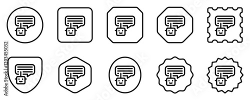 Editable chat bot, smart assistant vector icon. AI technology, artificial intelligence, computer. Part of a big icon set family. Perfect for web and app interfaces, presentations, infographics, etc