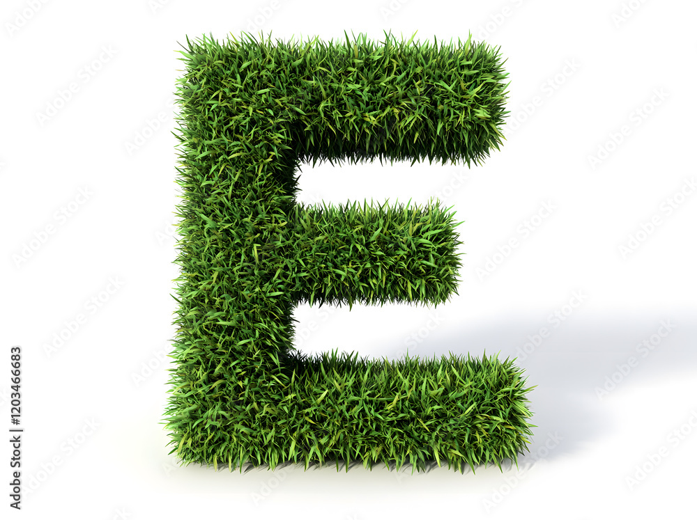 Creative 3D rendering of the letter Creative 3D rendering of the letter