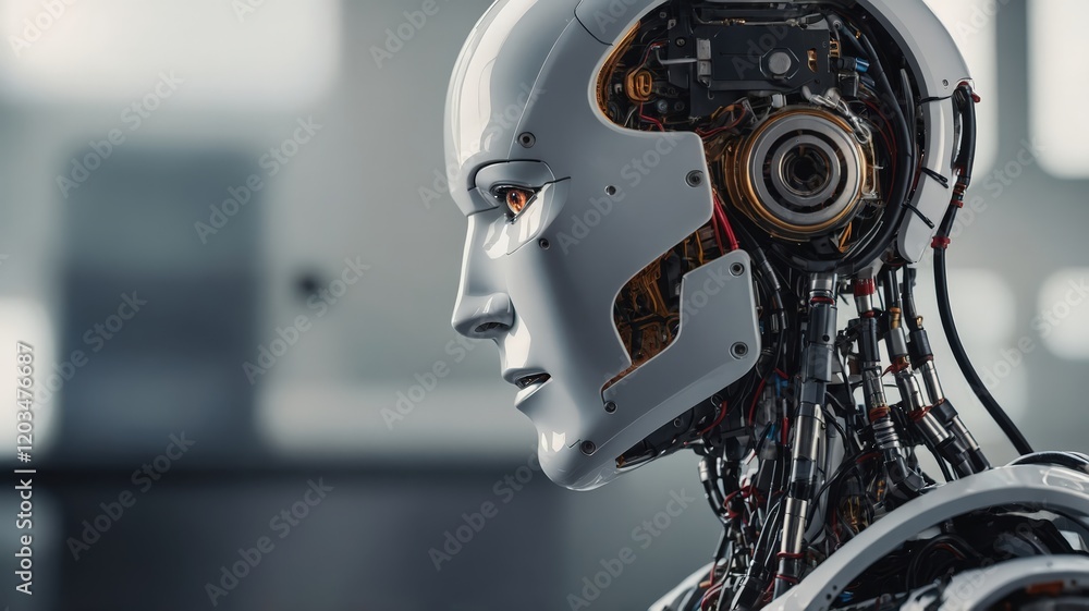 Fototapeta premium cyborg_ai_robot